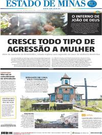 Capa do jornal Estado de Minas 17/12/2018