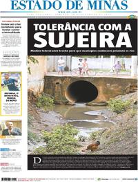 Capa do jornal Estado de Minas 18/02/2018