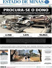 Capa do jornal Estado de Minas 18/07/2018