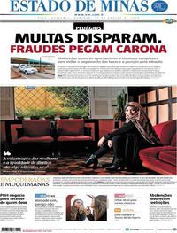 Capa do jornal Estado de Minas 19/08/2018