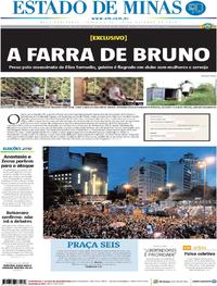 Capa do jornal Estado de Minas 19/10/2018