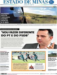 Capa do jornal Estado de Minas 21/05/2018