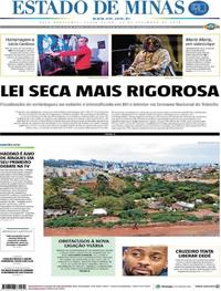 Capa do jornal Estado de Minas 21/09/2018
