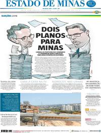 Capa do jornal Estado de Minas 21/10/2018