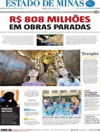Capa do jornal Estado de Minas 22/07/2018