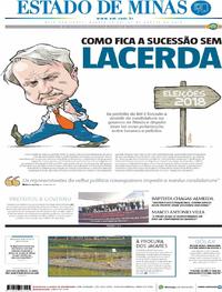 Capa do jornal Estado de Minas 22/08/2018