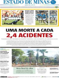 Capa do jornal Estado de Minas 24/09/2018