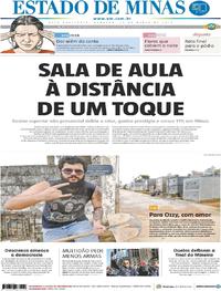 Capa do jornal Estado de Minas 25/03/2018