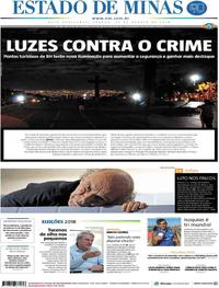 Capa do jornal Estado de Minas 25/08/2018