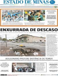 Capa do jornal Estado de Minas 26/11/2018