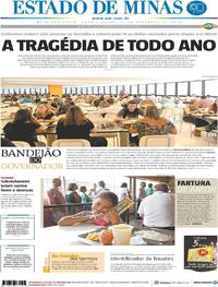 Capa do jornal Estado de Minas 26/12/2018