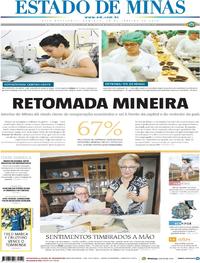Capa do jornal Estado de Minas 28/01/2018