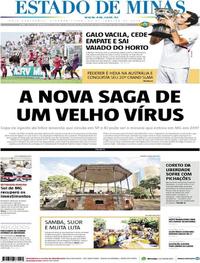 Capa do jornal Estado de Minas 29/01/2018
