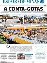 Capa do jornal Estado de Minas 29/05/2018