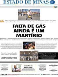 Capa do jornal Estado de Minas 30/05/2018