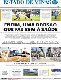 Capa do jornal Estado de Minas 31/07/2018