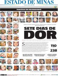 Capa do jornal Estado de Minas 01/02/2019