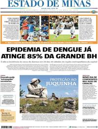Capa do jornal Estado de Minas 02/05/2019