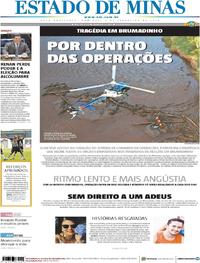 Capa do jornal Estado de Minas 03/02/2019