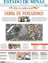 Capa do jornal Estado de Minas 05/03/2019
