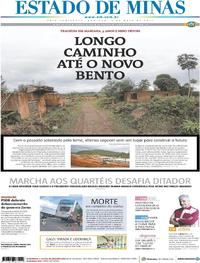Capa do jornal Estado de Minas 05/05/2019