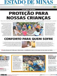 Capa do jornal Estado de Minas 07/04/2019
