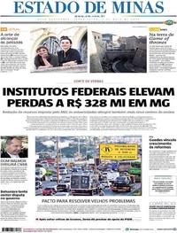 Capa do jornal Estado de Minas 07/05/2019