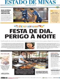 Capa do jornal Estado de Minas 08/03/2019