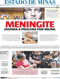 Capa do jornal Estado de Minas 09/03/2019