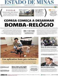 Capa do jornal Estado de Minas 10/05/2019