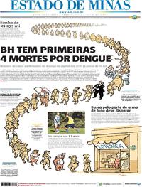 Capa do jornal Estado de Minas 11/05/2019