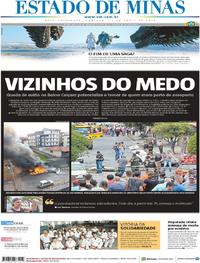 Capa do jornal Estado de Minas 14/04/2019