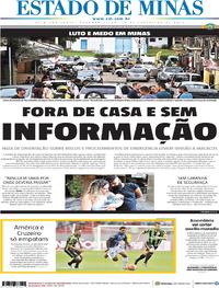 Capa do jornal Estado de Minas 18/02/2019