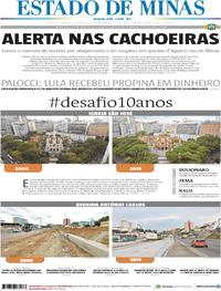 Capa do jornal Estado de Minas 19/01/2019