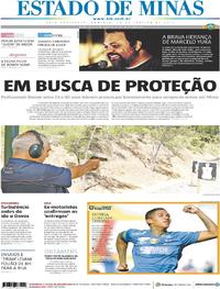 Capa do jornal Estado de Minas 20/01/2019