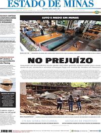 Capa do jornal Estado de Minas 20/02/2019