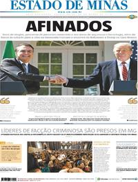 Capa do jornal Estado de Minas 20/03/2019