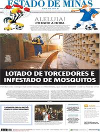 Capa do jornal Estado de Minas 20/04/2019
