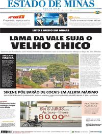 Capa do jornal Estado de Minas 23/03/2019