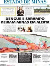 Capa do jornal Estado de Minas 23/04/2019