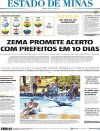 Capa do jornal Estado de Minas 25/01/2019