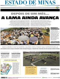 Capa do jornal Estado de Minas 26/02/2019