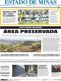 Capa do jornal Estado de Minas 28/02/2019