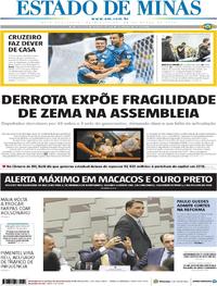 Capa do jornal Estado de Minas 28/03/2019