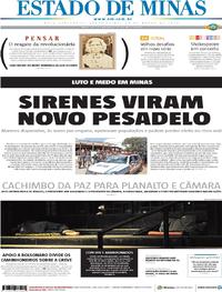 Capa do jornal Estado de Minas 29/03/2019