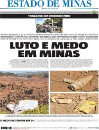 Capa do jornal Estado de Minas 31/01/2019