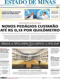 Capa do jornal Estado de Minas 01/06/2019