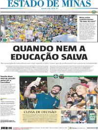 Capa do jornal Estado de Minas 01/07/2019