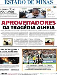 Capa do jornal Estado de Minas 01/08/2019