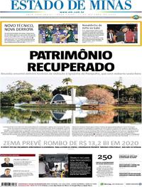 Capa do jornal Estado de Minas 01/10/2019